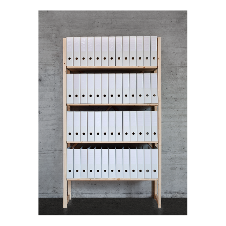 Wandregal aus massivem Tannen- / Fichtenholz - Lagerregale.ch